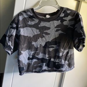 Garage Camo Crop Top